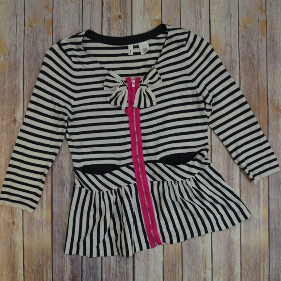 Anthropologie Sweaters - Anthropologie Moth Four Petals Bow Zipper Cardigan